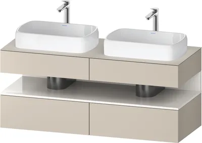 Produktbild von DURAVIT QA4767022830010 QAT KWTU WH Eck 1400x550x600 Tp. Smt