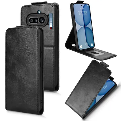 Produktbild von Handy Hülle Klapphülle für Nothing Phone 4a Flipcase mit Kartenfach Schwarz