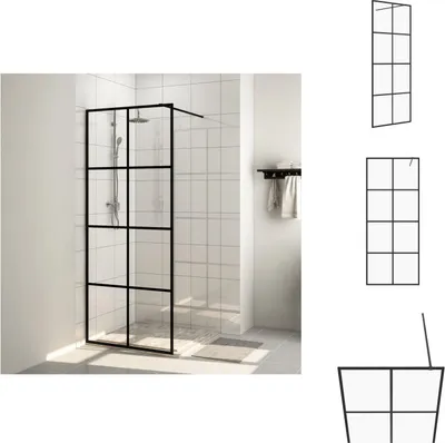 Produktbild von vidaXL Duschwand für Begehbare Dusche mit Klarem ESG Glas 80x195 cm -  Duschwände