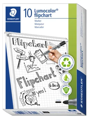 Obrázok produktu pre Staedtler Lumocolor, 1 kusov, Čierna, Guličkové zakončenie, Čierna, Šedá, Polypropylén (PP), 2 mm
