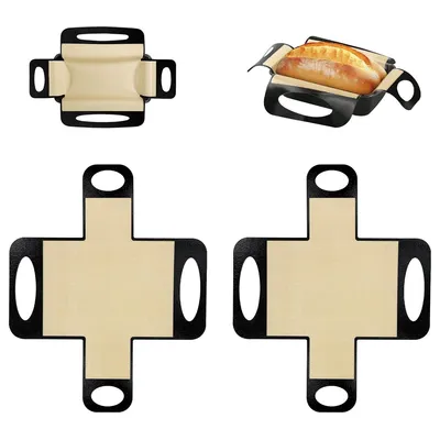Produktbild von Silikon Backmatten 2er Set 39×49 cm Antihaft Backunterlage Brotbackmatte hitzebeständig -40 bis 260°C