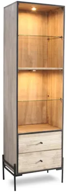 Produktbild von REEL Regal 2 Schubladen/ 1 Ablage/ 2 Glasböden/ Licht