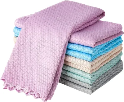 Produktbild von 10 Stück Mikrofasertücher Putztücher, 30x40cm Verdicktes Magisches Reinigungstuch Wiederverwendbare Mikrofasertücher Mikrofaser Reinigungstuch für Autos,Küche,Glas,Fenster(Mehrfarbig)