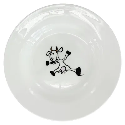 Obrázek produktu pro Porcelánový dětský hluboký talíř "Kozička", 21 cm – bílý, značka inspire