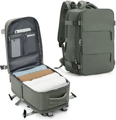 Obrázek produktu pro Cestovní batoh 40 x 20 x 25 cm do letadla, s přihrádkou na notebook a oddílem na boty pro muže i ženy