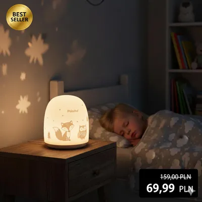 Zdjęcie produktu dla Pabobo Nomade, LED, Gniazdo zasilania, Chłopak, dziewczyna, Prąd przemienny, Bateria, Obraz wygenerowany przez AI