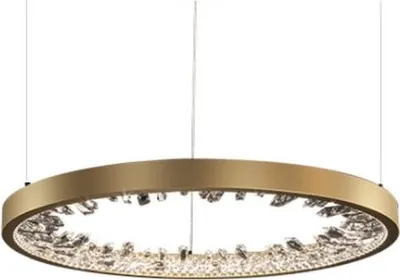 Zdjęcie produktu dla Manhattan 60 B - żyrandol kryształowy LED pierścień ring 60cm złoty