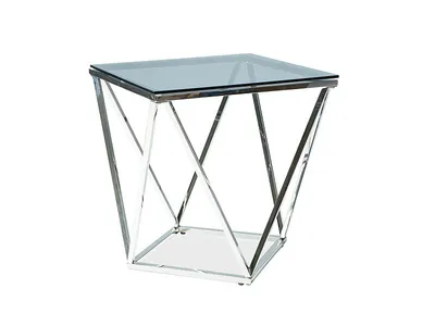 Produktbild von Designer Beistelltisch SULO - Glas / Silber