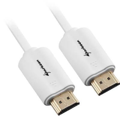 Produktbild von Kabel HDMI Stecker > HDMI Stecker (weiß, 2 Meter, HDMI 4K)