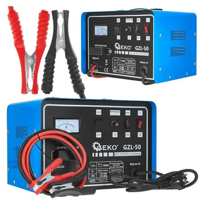 Immagine prodotto di Caricabatterie auto 12/24V GZL-50 28/25A con ricarica rapida, avviatore per batterie 40-400Ah Geko