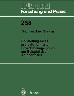 Produktbild von Controlling eines projektorientierten Prozeßmanagements am Beispiel des Anlagenbaus