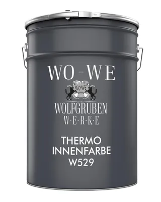 Produktbild von Thermo Innenwandfarbe Wohnraumfarbe Klima Farbe W529 Weiss - 10L