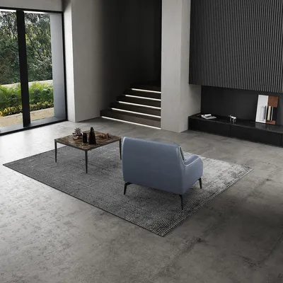 Zdjęcie produktu dla Designerski fotel do salonu sofa jednoosobowa sofa klub 1 osobowa 82 x 88 cm