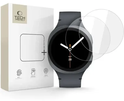 Obrázok produktu pre Tech-Protect Glass Fit+ 2-Pack pre Samsung Galaxy Watch 8 44 mm - číre