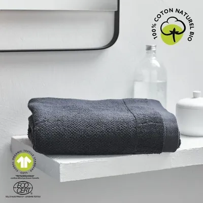 Produktbild von Badetuch Today Organic, 70 x 130 cm, 100% Bio Baumwolle 450 GSM, Anthrazit, & GOTS