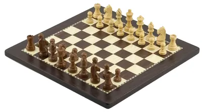 Produktbild von Klassisches Holz-Schachset: Akazienholz-Figuren & Italfama Brett 30x30 cm