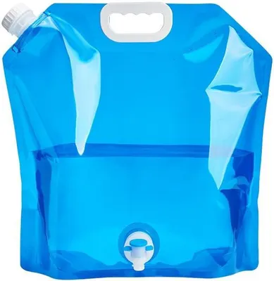 Imagen del producto de Cantimplora plegable de 5 litros, con grifo, ideal para actividades al aire libre