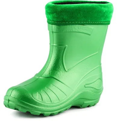 Image de Ladeheid - Bottes de pluie Eva Thermo ultra-légères pour enfants (filles et garçons), doublées, KL050 (vert émeraude, taille 24 EU)