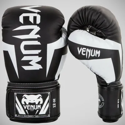 Produktbild von Venum Elite Boxhandschuhe - Schwarz,Weiß - 10 Oz