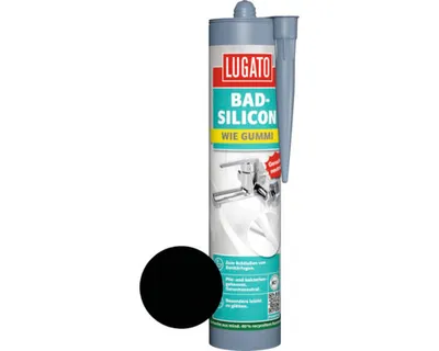 Produktbild von Lugato Bad-Silikon Wie Gummi schwarz 310 ml