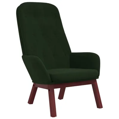 Productafbeelding van Relaxfauteuil, donkergroen, fluweel
