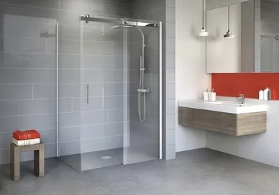 Produktbild von Schiebetür inkl. Seitenwand Schulte Alexa Style 2.0 120x80 cm Klarglas Profilfarbe alpinweiß