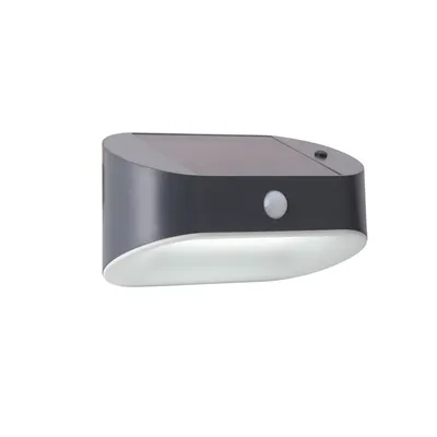 Obrázek produktu pro Moderní solární polykarbonátové šedé led nástěnné světlo 1,2W 3000K