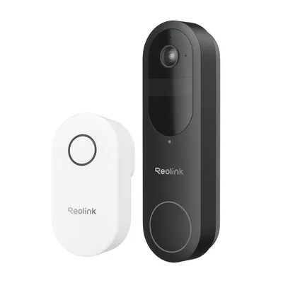 Produktbild von Reolink 2K 4MP Video Doorbell Battery mit Chime, Smart-Erkennung & mehrere Klingeloptionen, 2,4/5GHz WiFi, Nachtsicht, 2-Wege-Gespräch, Schwarz