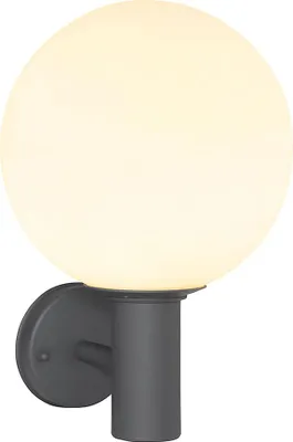 Produktbild von LED Wandleuchte, anthrazit, Glas weiß, H 37 cm