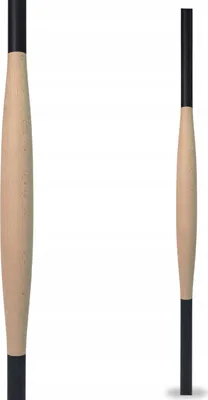 Produktbild von Baluster - Geländerpfosten - 90 cm - Buchenholz - Schwarzer Edelstahl - ⌀ 25 mm - Treppengeländer - Nach Innen