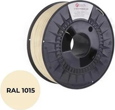 Image de Tisková struna (filament) C-TECH PREMIUM LINE, PLA, slonová kost světlá, RAL1015, 1,75mm, 1kg
