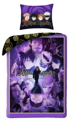 Obrázek produktu pro Povlak na peřinu Jujutsu Kaisen „Prokletá energie“ – 140 x 200 + 70 x 90 cm – polyester