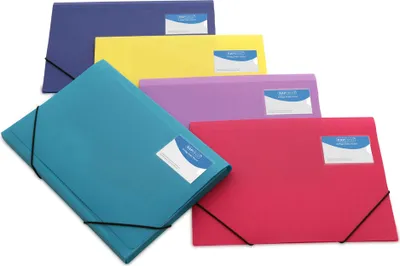 Produktbild von RAPESCO Eckspannermappe DIN A4+ PP farbig sortiert