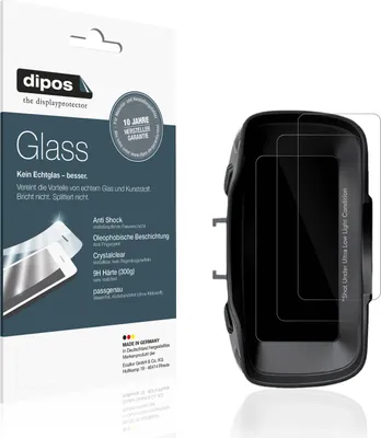 Produktbild von 2x Schutzfolie für AKASO Seemor-200 - Anti-Shock 9H Folie dipos Glass Kunststoffglas