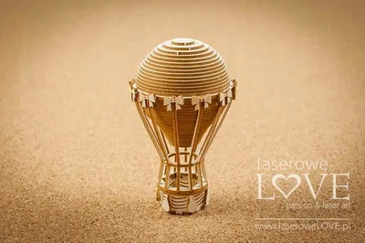 Produktbild von Laserowe Love 3D Ballon Bastelset Dekoration
