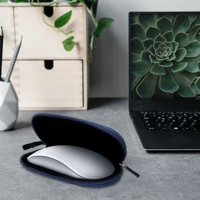Produktbild von kwmobile Hülle kompatibel mit Apple Magic Mouse 1 / 2 - Neopren Hülle für PC Mouse Schutzhülle - Computer Maus Tasche - Neopren Tasche für PC-Maus -
