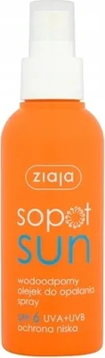 Zdjęcie produktu dla Ziaja Sopot Sun, olejek do opalania spray SPF6, 125ml