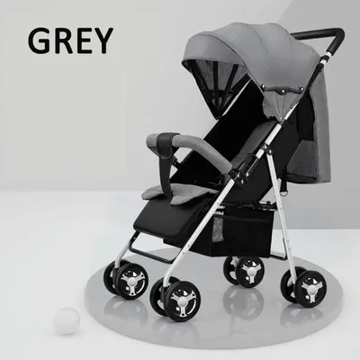 Image de Poussette compacte - Poussette pliante - Poussette légère - Poussette pour enfants - Poussettes - Avec grand espace de rangement