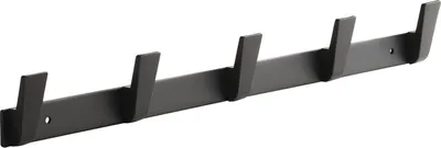 Produktbild von SOTECH Blackline ALBUS Hakenleiste 450 mm mit 5 Haken schwarz pulverbeschichtet