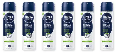 Produktbild von NIVEA Deodorant Men Derma Control Sensitive Deospray 6 x 150ml