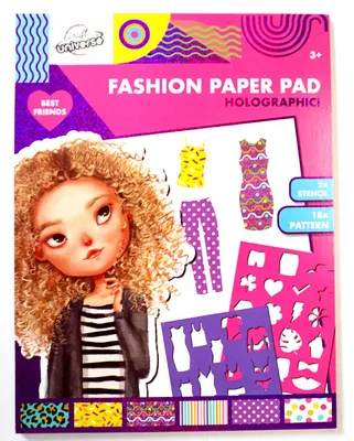 Produktbild von Bastelset für junge Modedesignerinnen: Papier & Schablonen