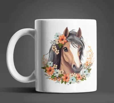 Produktbild von Süße Pferde Kaffeetasse Teetasse Tasse Geschenkidee – Pferd-02