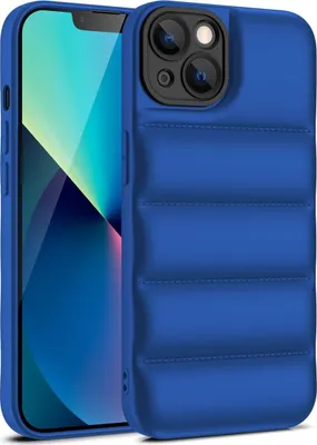Produktbild von König Design Hülle kompatibel mit Apple iPhone 15 Plus Kunststoff Soft Handyhülle - Handy Case Blau