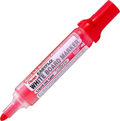 Image de Marqueur pour tableau blanc Pentel EASYFLO MW50M, pointe ogive, rouge