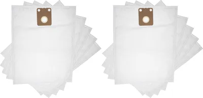 Produktbild von vhbw 10x Staubbeutel Ersatz für Nilfisk 82367810, 82367820, 1408618000 für Staubsauger - 42,5cm x 27cm Weiß