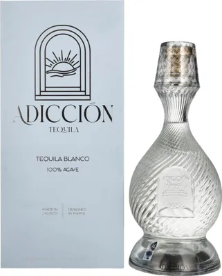Produktbild von ADICCIŌN Tequila Blanco 100% Agave 40% Vol. 1l