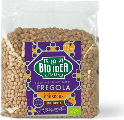 KASZA KUSKUS PERŁOWY RAZOWY FREGOLA BIO 400 g - LA BIO IDEA