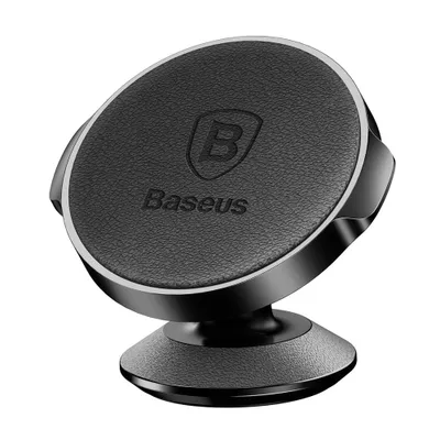 Obrázek produktu pro Kožený magnetický držák do auta Baseus - černý