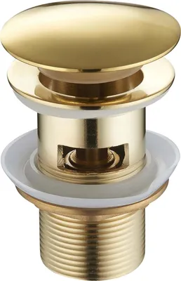 Produktbild von Mexen runder Klick-Klack-Stöpsel mit Überlauf, Gold - 79920-50
