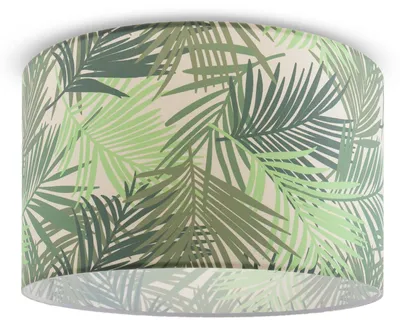 Produktbild von Deckenleuchte Wohnzimmer Lampenschirm Hängelampe Esstisch Schlafzimmer Palme Leuchten Farbe / Größe Grün (Ø38cm)